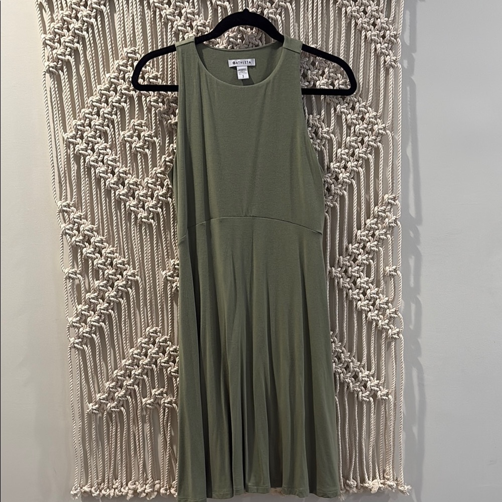 Athleta Santorini Midi dress - sage